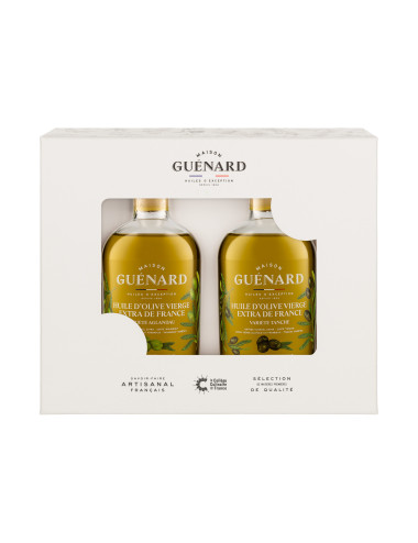 Coffret 2 x 24cL - Huiles d'Olives Extra Vierge Françaises