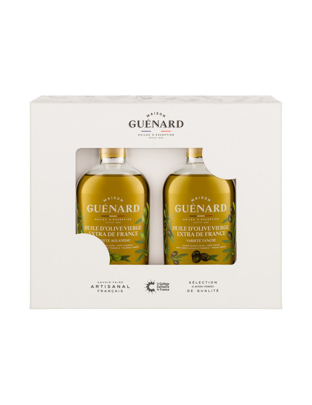 Coffret 2 x 24cL - Huiles d'Olives Extra Vierge Françaises