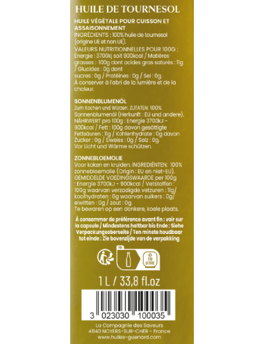 Huile de Tournesol 1L
