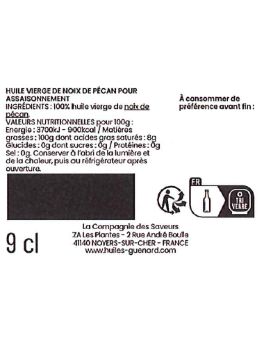 100% Virgin Pecan Oil