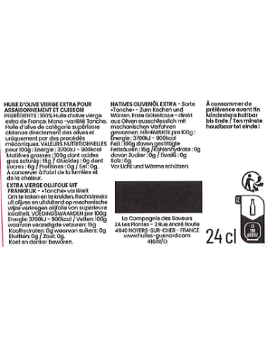 100% Virgin French Olive Oil - Tanche variety