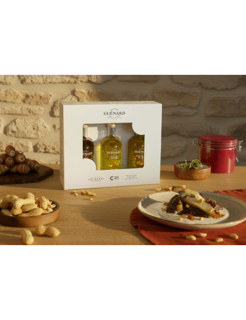 Coffret de trois huiles de dégustation à offrir