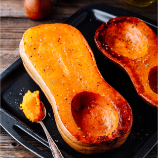 Recette de Butternut Rôti à l'huile de Noisette