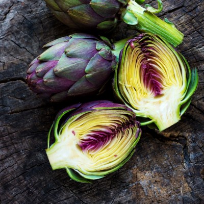 Recipe for Artichokes and Almond Oil Vinaigrette