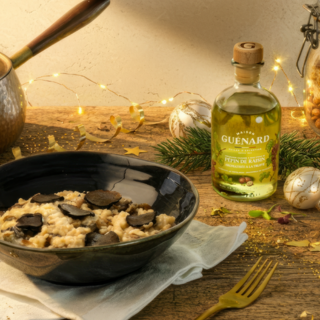 Mushroom and Truffle Risotto with Truffle Oil