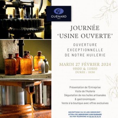 Seconde ouverture exceptionnelle de notre Huilerie le 27 février 2024 !