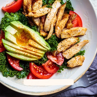 Salade de poulet grillé à l'Huile d'Avocat Guénard 