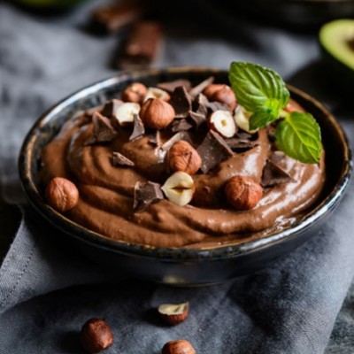 Recette de mousse au chocolat à l'huile de noisette