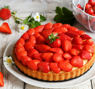 Tarte aux fraises et à l'huile d'Olive