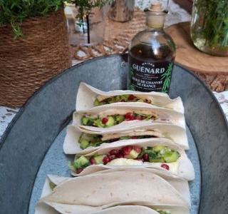 Tacos au halloumi au pico verde de chanvre