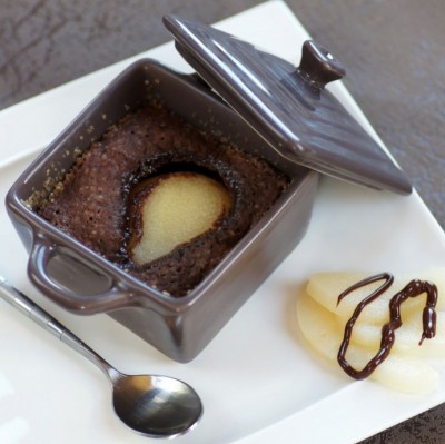 Recette de fondant chocolat poire