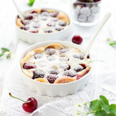 Recette de clafouti aux cerises et à l'huile de noix