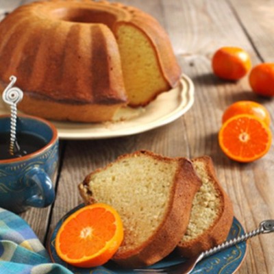 Meskouta (Moroccan orange cake)