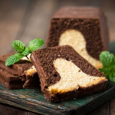 Chocolate Pistachio Marble Cake