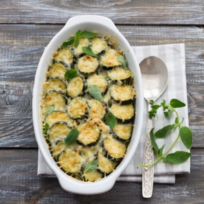 Recette de Gratin de courgette et chèvre