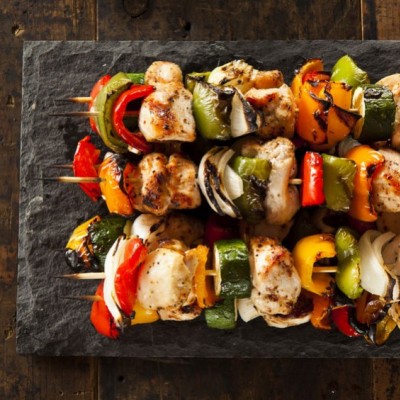 Chicken and Vegetable Skewers